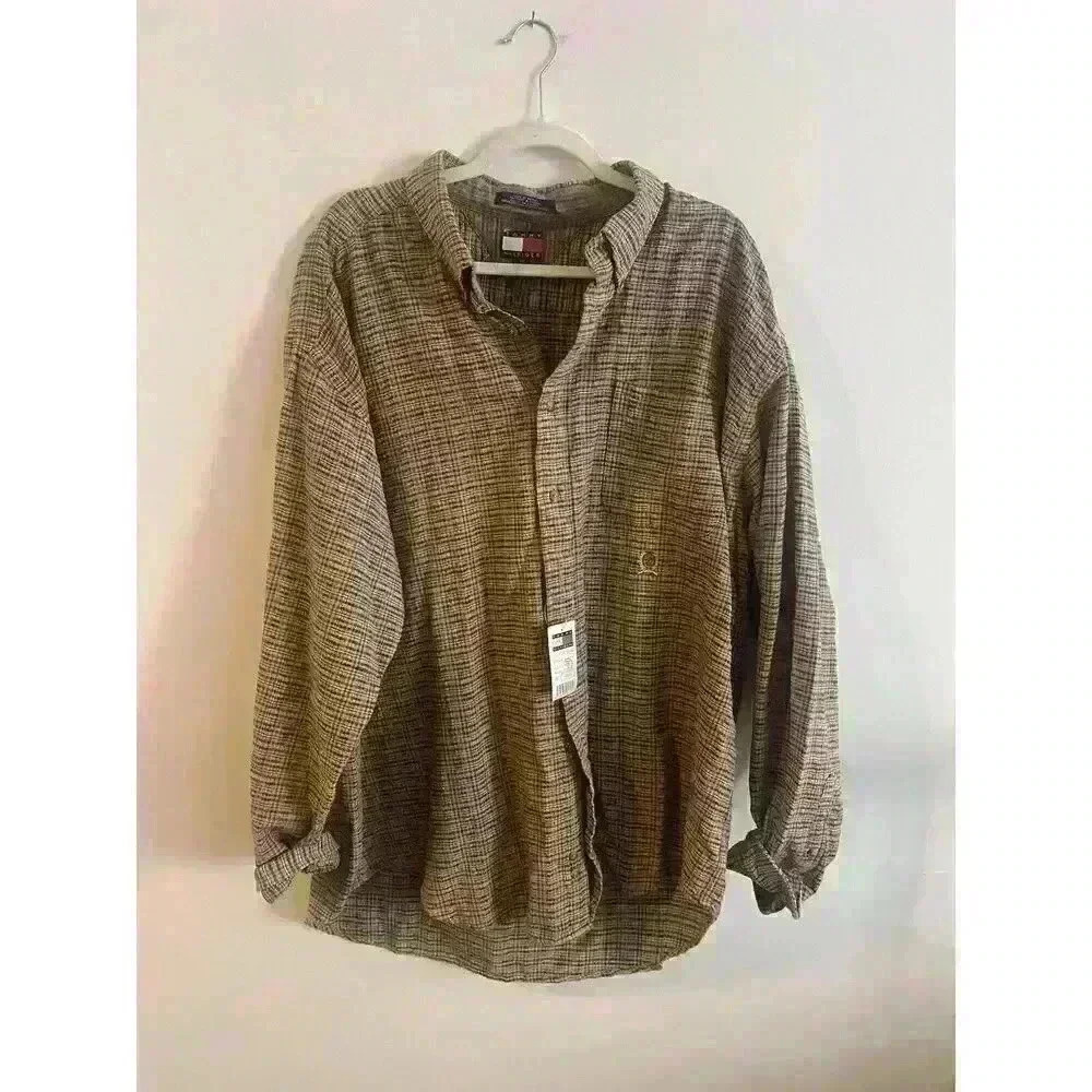 NWT Vintage Tommy Hilfiger XXL‎ 100% Cotton Flannel DEADSTOCK